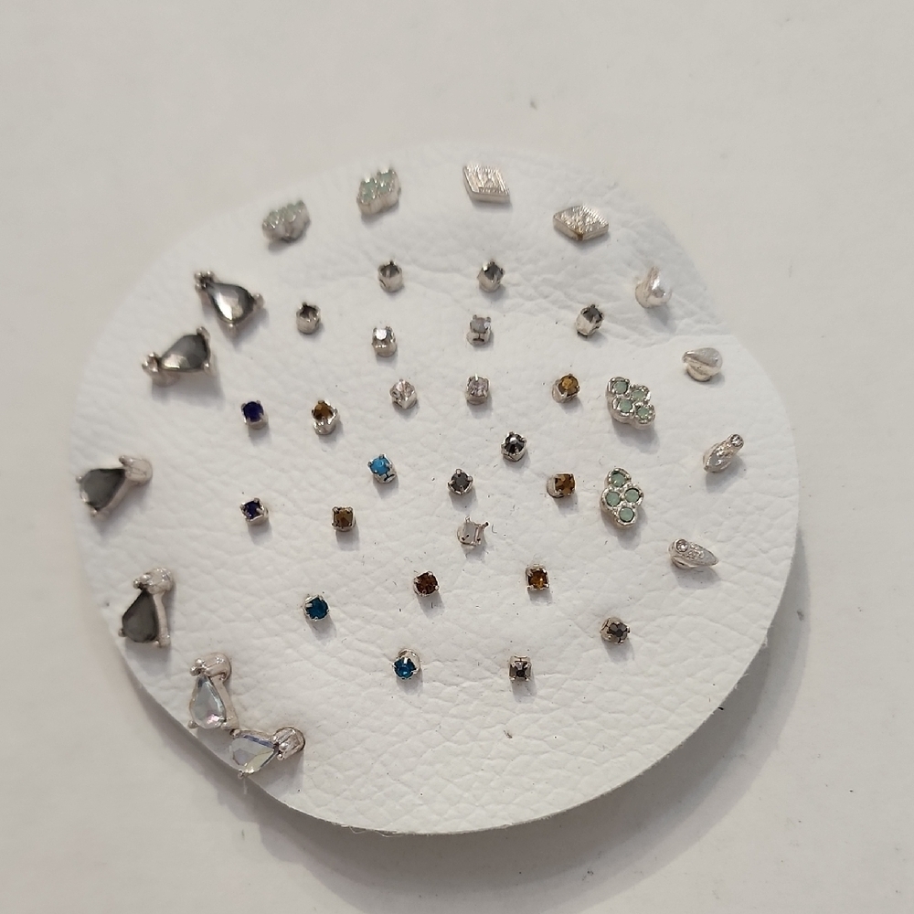 Free People Multicolor Stud Earrings Set 10+